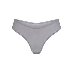 SKIMS Cotton Jersey Dipped Thong in Pacific